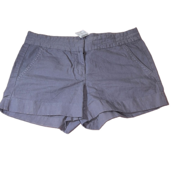 J. CREW FACTORY Heather Purple/Gray Linen Shorts Size 4 - Picture 1 of 5